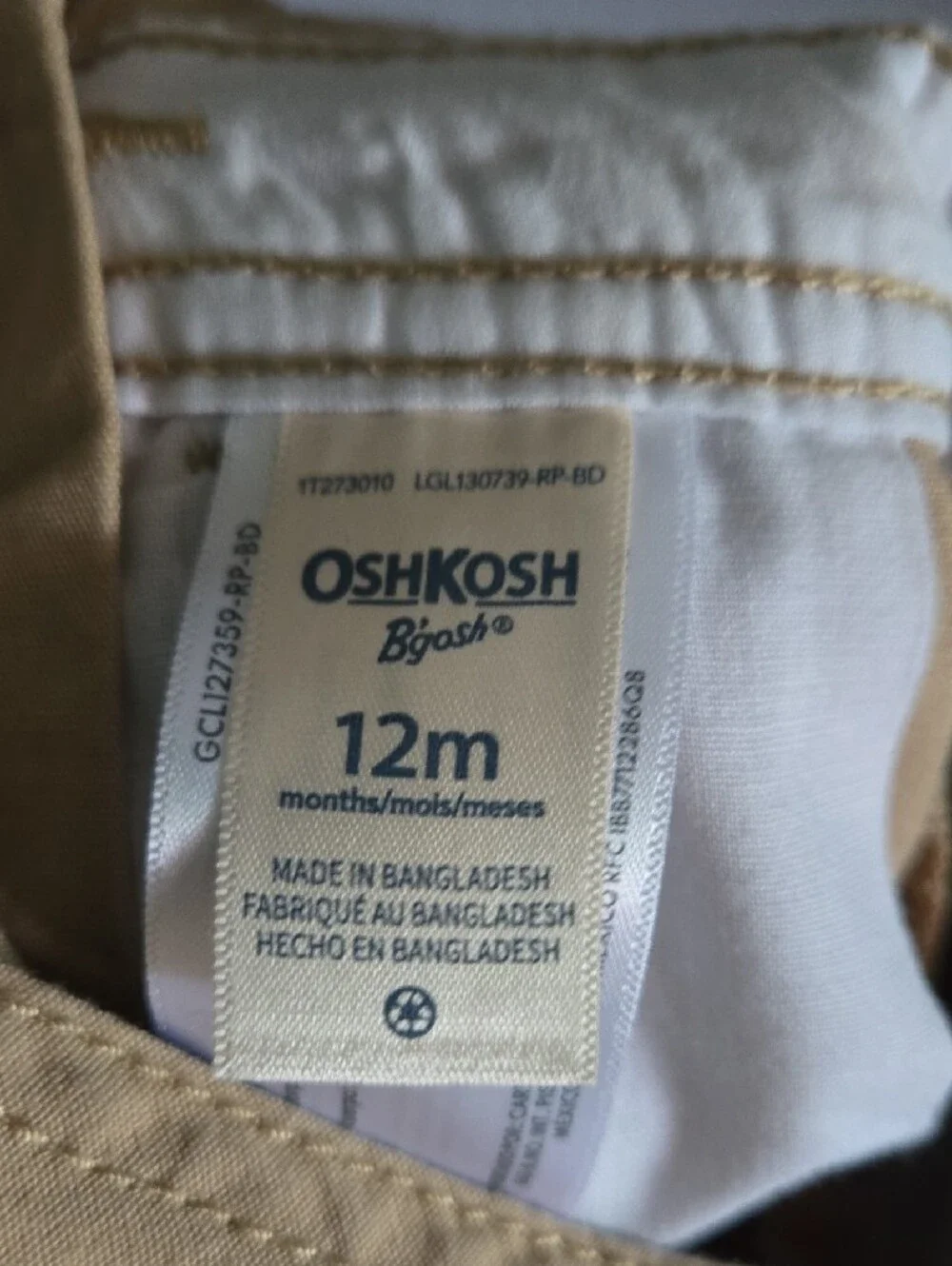 OshKosh B'gosh Khaki Kids' Overalls - Classic Workwear Style